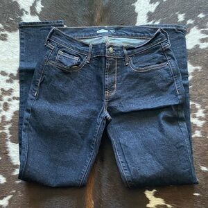 Old Navy Women's Dark Indigo Straight Leg Jeans